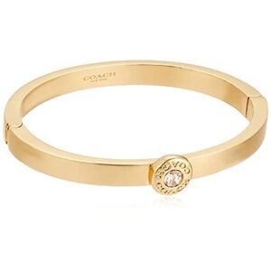 Coach Gold Bracelet with Pink Accent